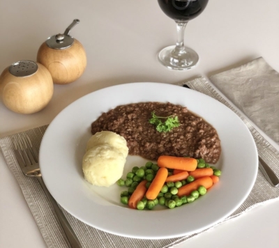Steak Mince, Potatoes & Vegetables